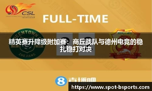 精英赛升降级附加赛:商丘战队与德州电竞的稳扎稳打对决